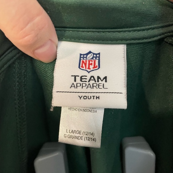 NFL Team Apparel Youth Green Jacket Green Bay Packers | size large 12-14 - Picture 3 of 7